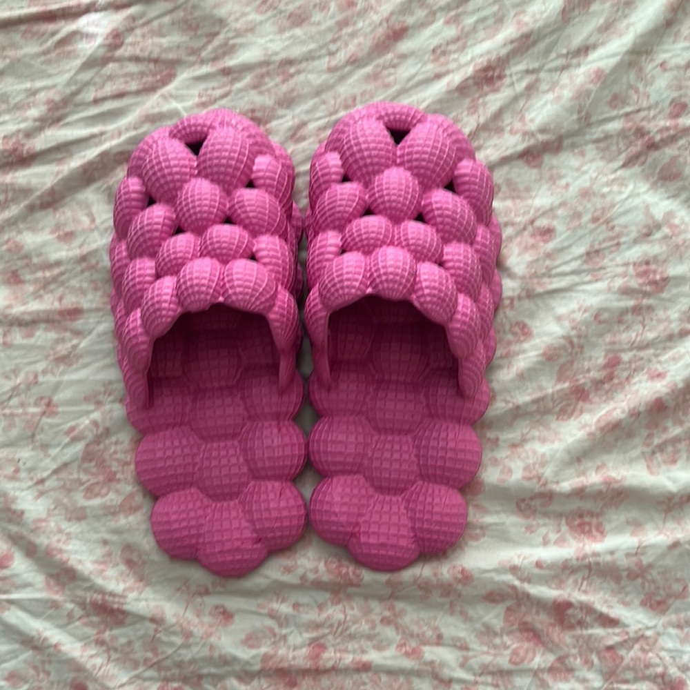 Pink Bubble Slide Sandals